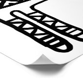 Poster Llama-BW (Coin)