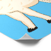 Poster Llama cartoon illustration (Coin)