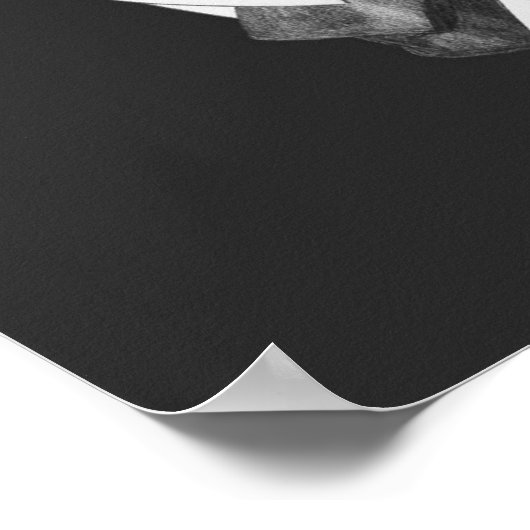 Poster Llama classique (Coin)