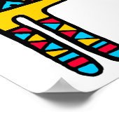 Poster Llama-couleurs (Coin)