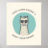 Poster Llama Drama (Devant)