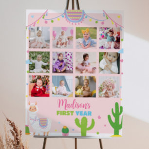 Poster Llama Girl 1er Anniversaire Jalon