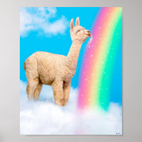 Llama Licking Rainbow