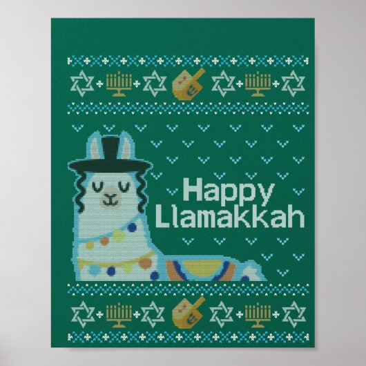 Poster Llama Llamakkah, une mauvaise Hanoukka (Devant)