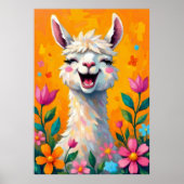 Poster Llama Love in Bloom (Devant)