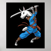 Poster Llama Ninja Samurai (Devant)