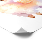 Poster Llama Nursery Décor Cute Llama Aquarelle (Coin)