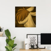 Poster "Llama of Little Words" (Bureau à domicile)