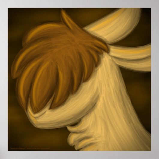 Poster "Llama of Little Words" (Devant)