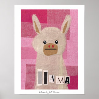 Poster Llama par Jill Connor