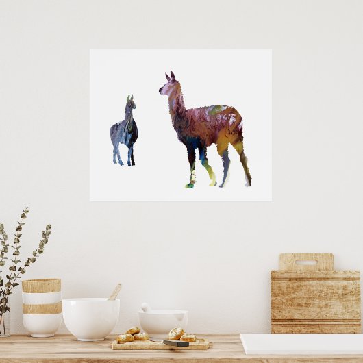 Poster Llamas (Cuisine)