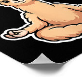 Poster Llamaste Funny Meditating Llama Cute Yoga Animal D (Coin)