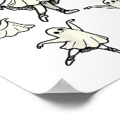 Poster Llet Ghost Llet Dancer Danse Éffrayante Enseignant (Coin)