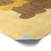 Poster Lloyd the Lion Nursery Art - IMPRIMER (Coin)