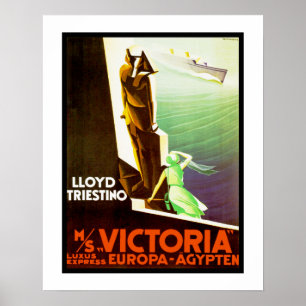 Poster Lloyd Triestino ms Victoria
