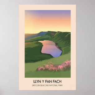 Poster Llyn y Fan Fach Parc national des Bannogs de Breco