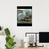 Poster LMS Classe 5 explose le long des trains Settle_Ste (Bureau à domicile)