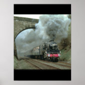 Poster LMS Classe 5 explose le long des trains Settle_Ste (Devant)
