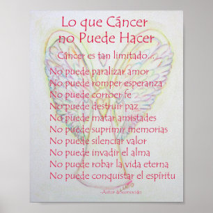 Poster Lo que Cancer no Puede Hacer Poème Poème Imprimer