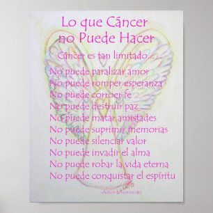 Poster Lo que Cancer no Puede Hacer Poème Poème Imprimer