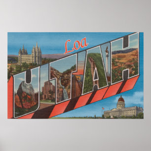 Poster LOA, lettre ScenesLoa, UT d'UtahLarge