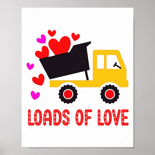 Poster Loads Of Love Toddler Truck Valentines Day For K  (Devant)