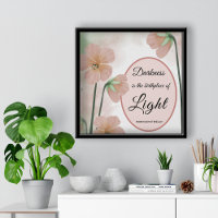 L'obscurité est le lieu de naissance de la lumière