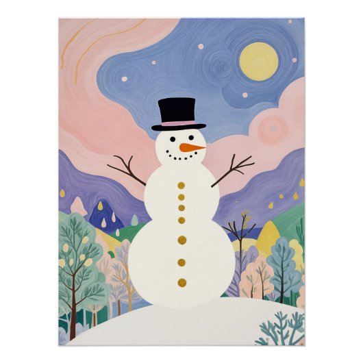 Poster L'observateur enthousiaste de l'hiver (Devant)