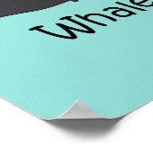 Poster L'observation des baleines amusant (Coin)