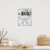 Poster L'Observatoire Royal à Paris, 1741 (Cuisine)