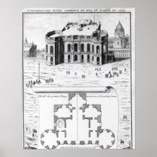 Poster L'Observatoire Royal à Paris, 1741