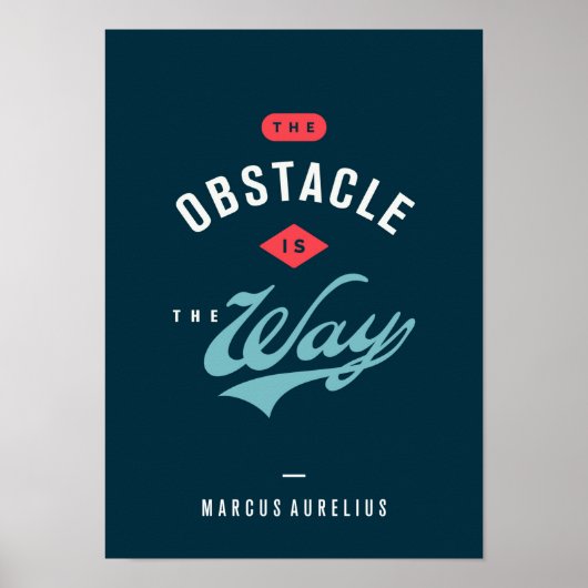 Poster L'Obstacle Est La Manière (Devant)