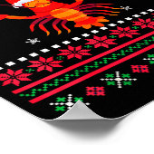 Poster Lobster Claus Ugly Sweater For Lobster Lovers On C (Coin)