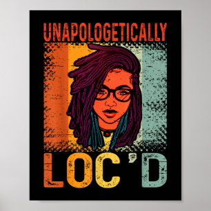 Poster Loc ' ; d Loc Melanin de la Reine noire