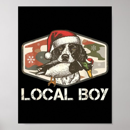 Poster Local Southern Boy Duck Hunting Black Lab Outdoor  (Devant)