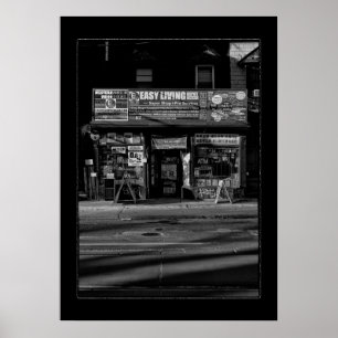 Poster Local Tout Magasin No 2 avec bordure