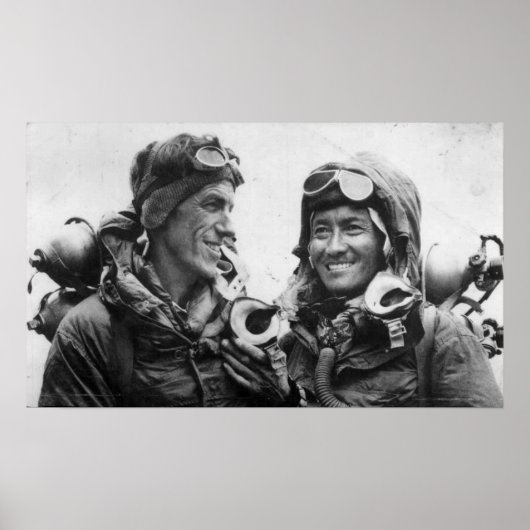 Poster Localisation Norgay Edmund Hillary Everest 1953 (Devant)