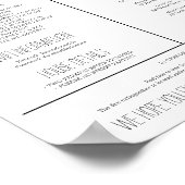 Poster Location de vacances Guide de bienvenue Règles de  (Coin)