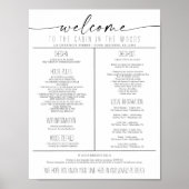 Poster Location de vacances Guide de bienvenue Règles de  (Devant)