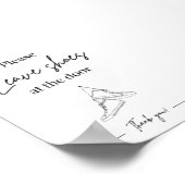 Poster Location de vacances maison signe de bienvenue (Coin)