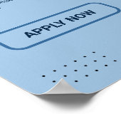 Poster Location d'entreprise Vacance d'emploi Personnalis (Coin)