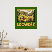 Poster Locavore Alimentation Lente (Cuisine)