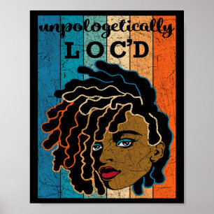 Poster Loc'd Black Woman JunetDix Blac