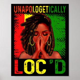 Poster Loc'd Femmes afro-américaines juin