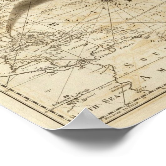 Poster L'océan Atlantique (Coin)