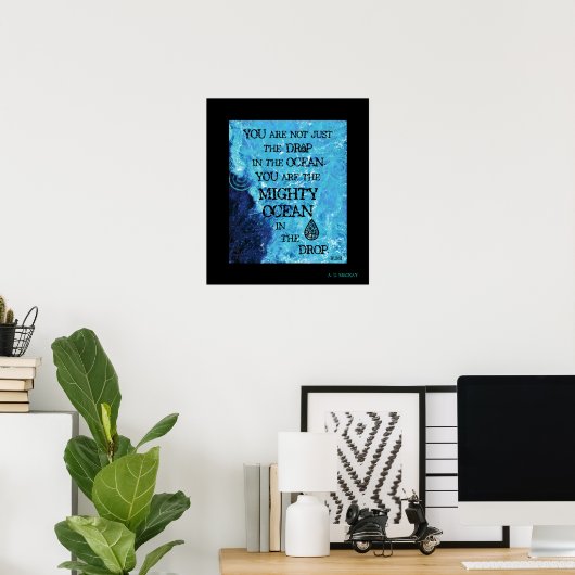 Poster L'océan celtique puissant (Bureau à domicile)