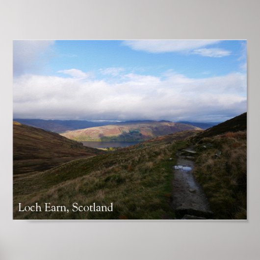Poster Loch Earn Scotland (Devant)