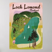 Poster Loch Lamond Scotland (Devant)