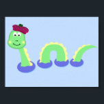 Poster Loch Ness Monster<br><div class="desc">Un joli dessin de Nessie, le célèbre monstre Loch Ness.</div>