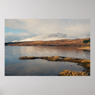 Poster Loch Tulla gelé en Écosse.